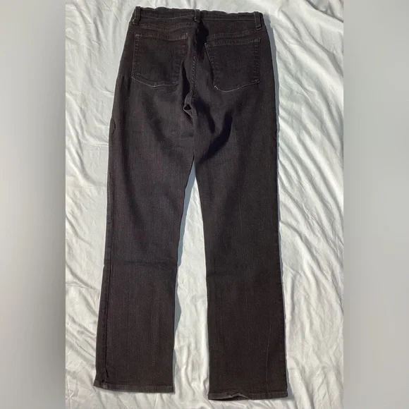 NYDJ Black Stretch Straight Leg Jeans Size 4 - Picture 4 of 9